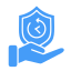 A blue cube with many dots on it